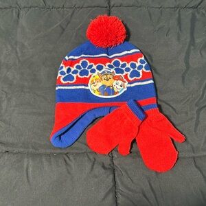 paw patrol hat & gloves
